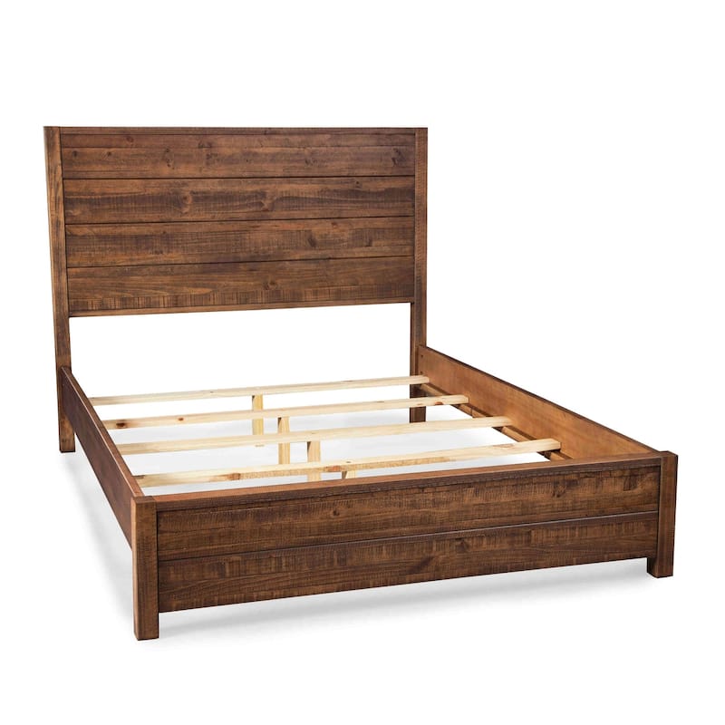 Grain Wood Furniture Montauk Distressed Solid Wood Panel Bed
