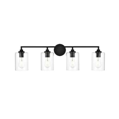 Elegant Lighting LD7315W33 Mayson 4 Light 10" Tall Bathroom Sconce