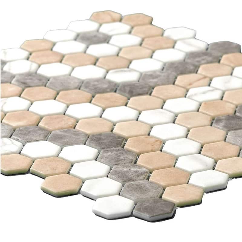 The Tile Life Eterna Hex 1x1 Glass Floor, Wall & Backsplash Tile