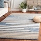 preview thumbnail 2 of 17, SAFAVIEH Handmade Fifth Avenue Dilber Mid-Century Modern Wool Rug 3' x 5' - Blue/Ivory - Rectangle