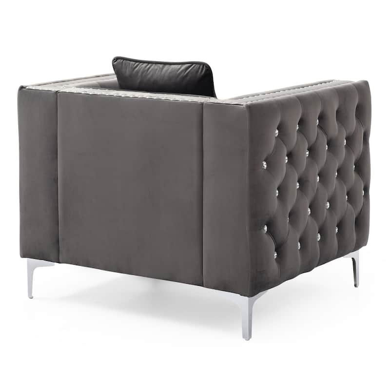 Paige Tufted Velvet Living Room Chair