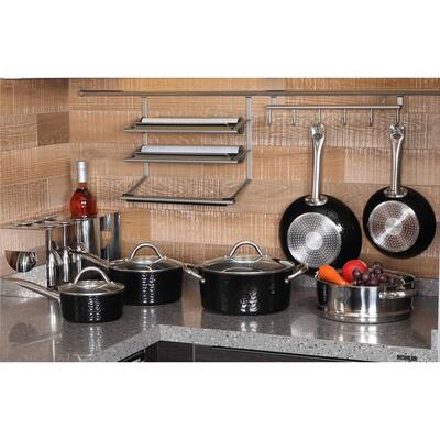Kitchen Academy Aluminum/Granit Non-stick 15-piece Premium Cookware Set