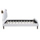 preview thumbnail 5 of 13, Full Size Upholstered Platform Bed with Sheep-Shaped Headboard For Kids