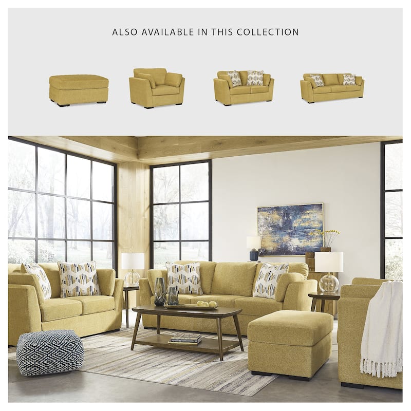 Signature Design by Ashley Keerwick Yellow Sofa - 94" W x 41" D x 39" H