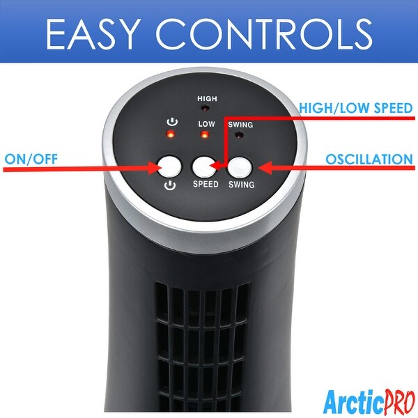 mini oscillating tower desk fan