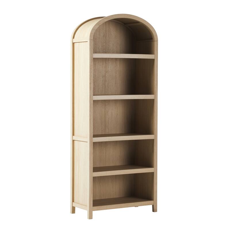 Middlebrook Designs 5 Shelf Open Arched Bookshelf