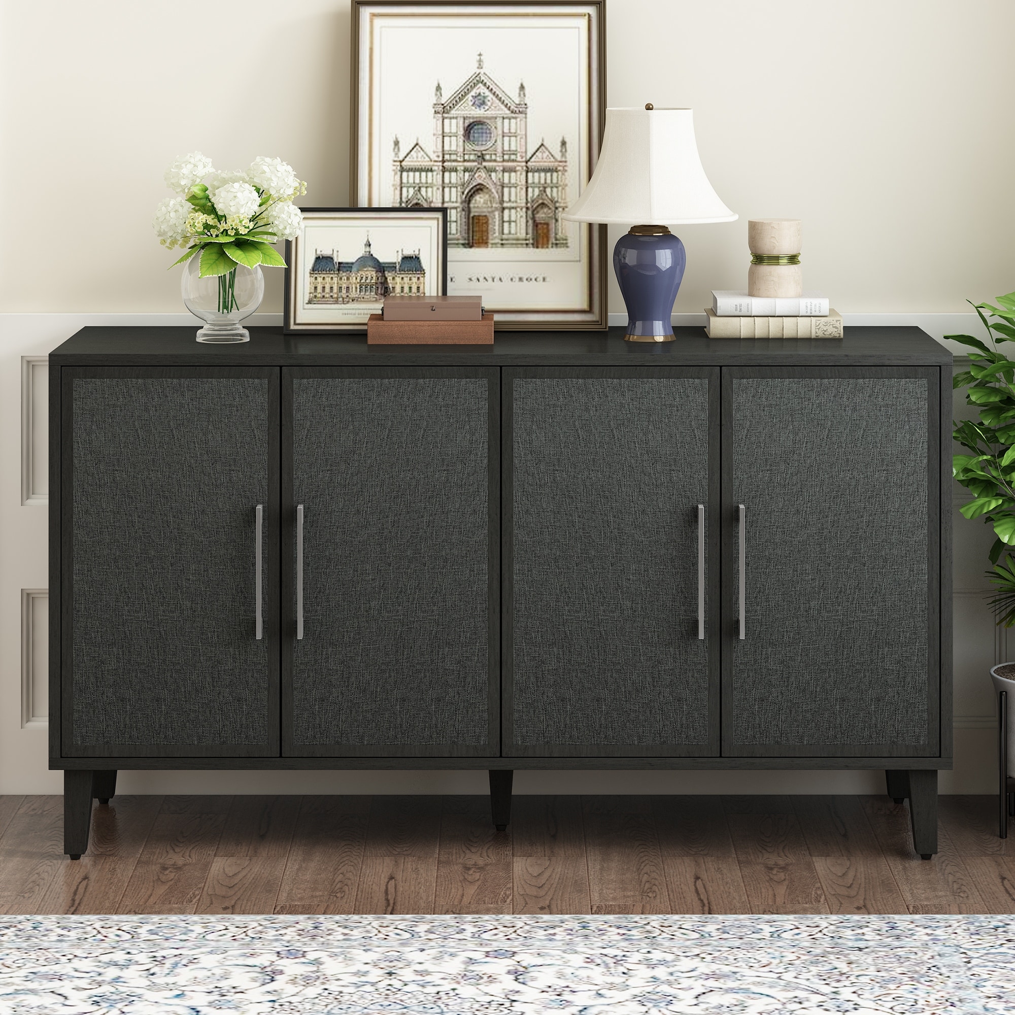 Light wood online buffet cabinet
