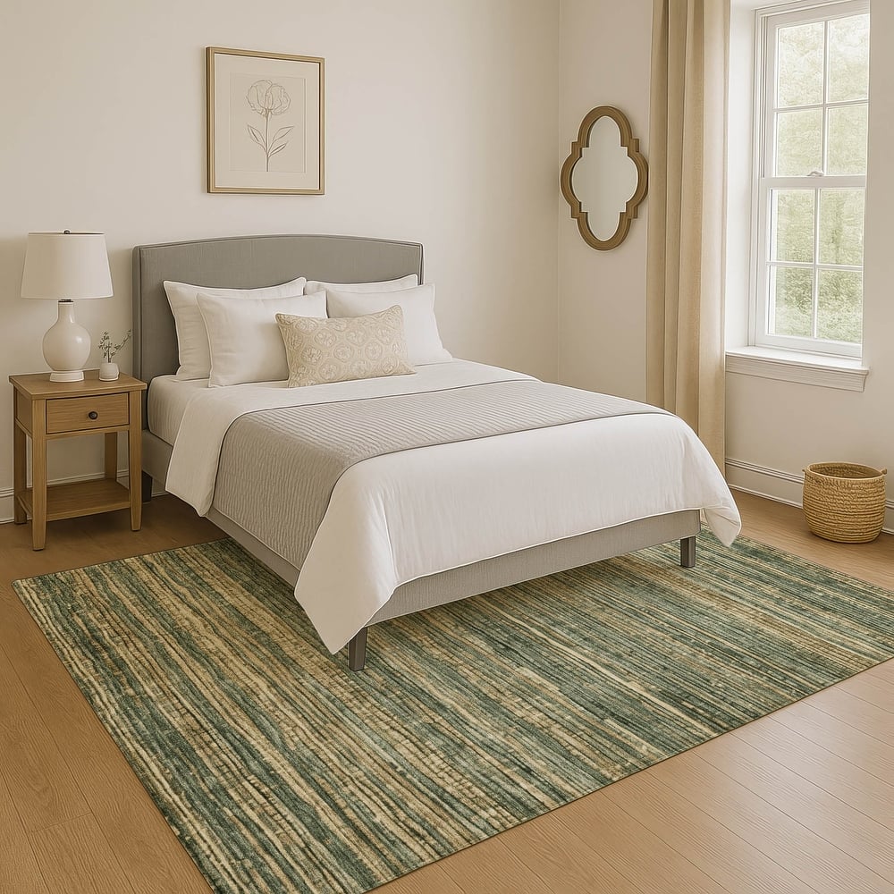 Premium Washable Super Soft Casual Stripes Mayfield Rug