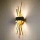 preview thumbnail 10 of 15, Modern Gold LED Wall Sconce Contemporary Branch Design Vanity Light - W5.1" x H21.7" x D3.7"