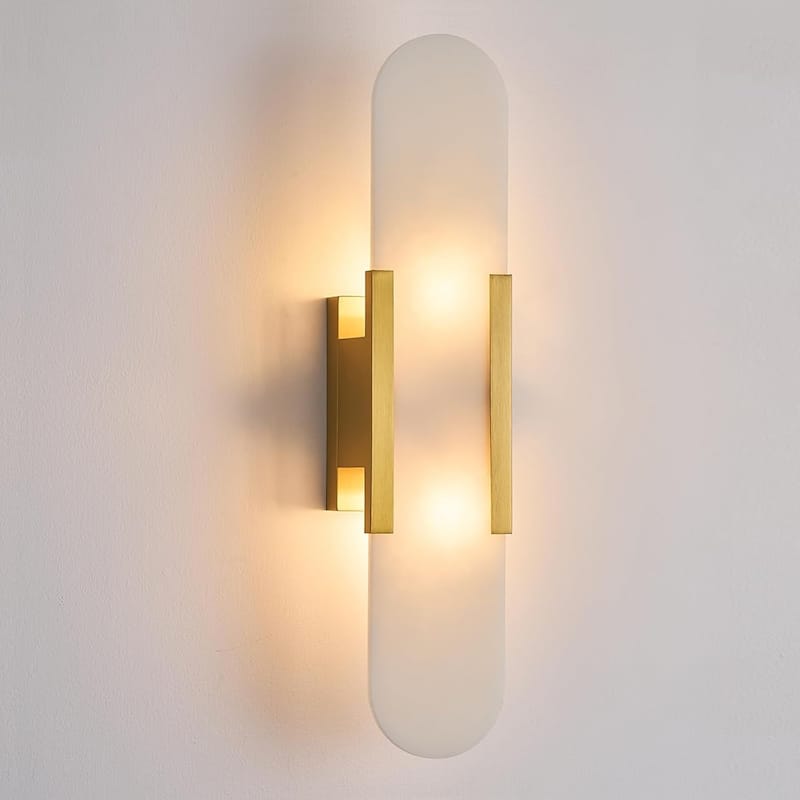 Led bedroom light gold vanity light metal wall light