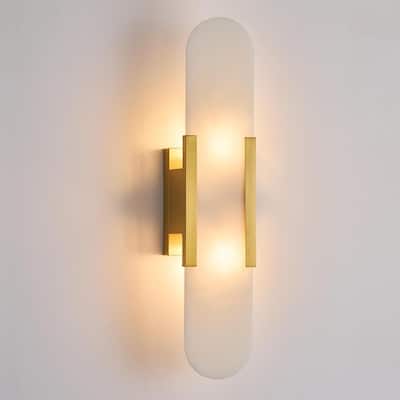 Led bedroom light gold vanity light metal wall light