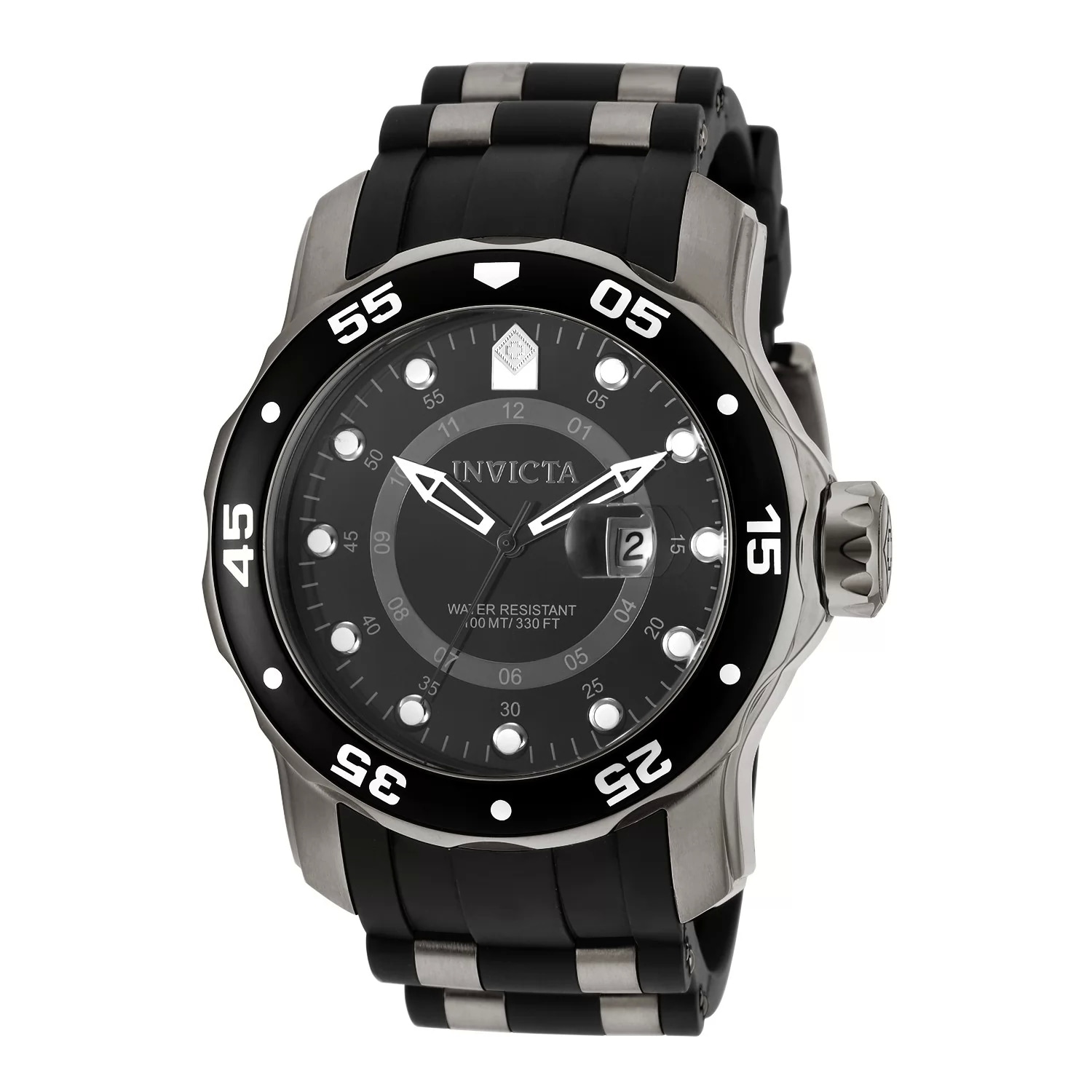 Invicta Men's 6996 Pro Diver Quartz GMT Black Dial Watch