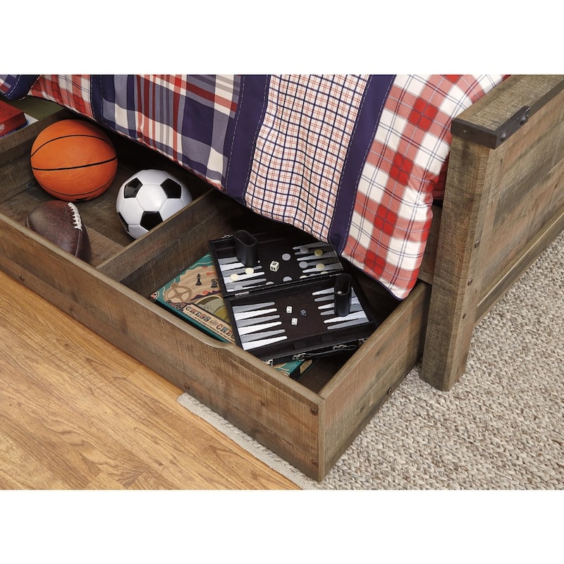 Trinell Bookcase Bed with Trundle Storage