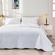 preview thumbnail 18 of 106, MarCielo 3 Piece Cotton Oversized Bedspread Quilt Set Tmonica Soft White - Oversized King