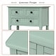 preview thumbnail 8 of 33, Moda Narrow Console Table, Slim Sofa Table with Three Storage Drawers