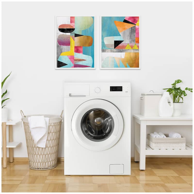 Kate and Laurel NC Objet 1 & 2 2 Piece Framed Canvas Wall Art Set by Nikki Chu