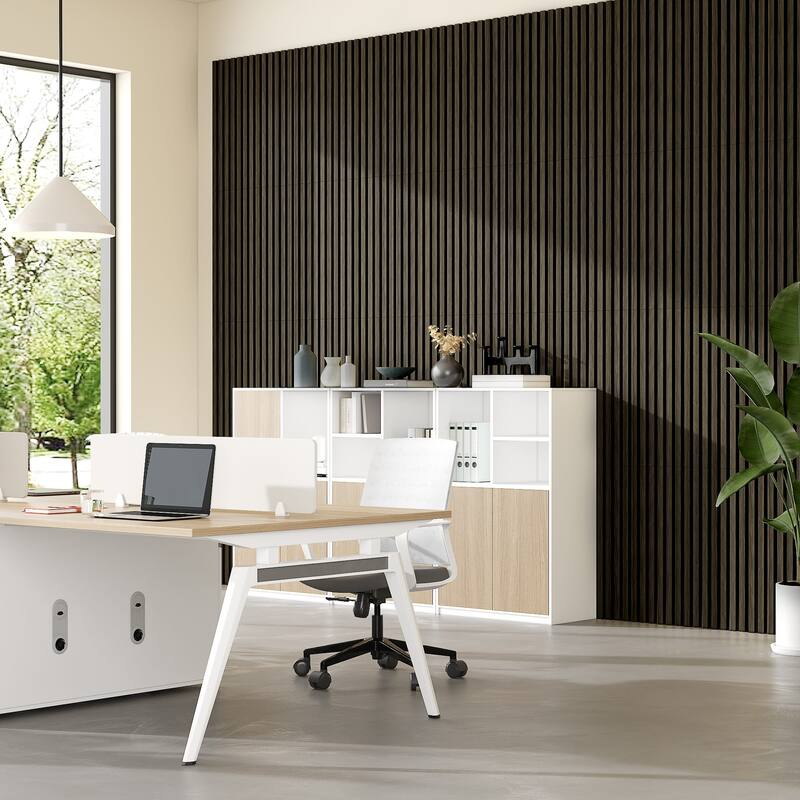 Acoustic Soundproof Slat Wall Panels 3D Decorative Wall Paneling
