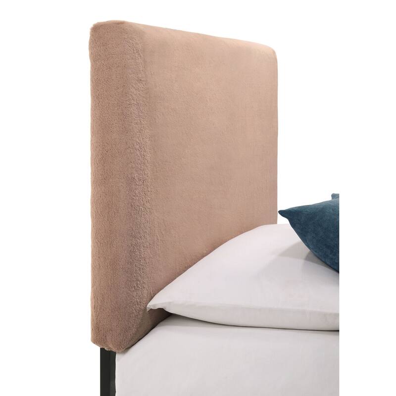 Rectangular Upholstered Headboard with Soft Padded Back and Modern Elegant Design for Bedroom