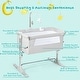 preview thumbnail 7 of 8, Gymax Portable Baby Bed Side Crib Height Adjustable W/ Music Box & - See Details