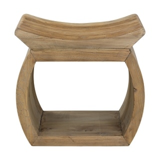 Uttermost Connor 18 Inch Wide Elm Wood Frame Accent Stool by Matthew