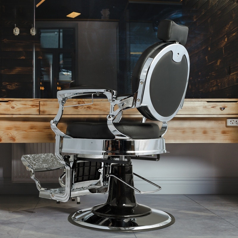 OmySalon PVC Leather, Silver Electroplated Aluminum Alloy Frame