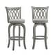 preview thumbnail 16 of 19, Rovinj Scroll Back Swivel Bar Stool Antique Grey-Grey