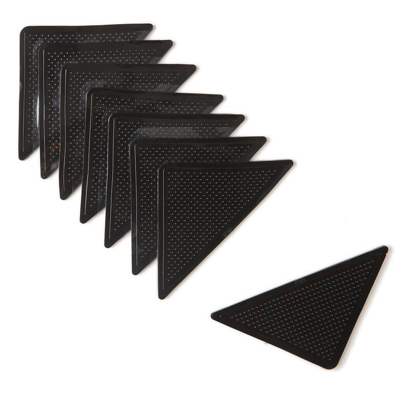 Juniper Home Rug Grippers (8-Pack) - Black - 3"X6"