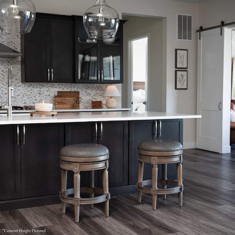 Maven Lane Pullman Backless Swivel Kitchen Stool