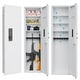 preview thumbnail 1 of 14, 53" Password Touch Panel In-Wall Safe, Hidden Wall Gun Safe for Rifles with Adjustable Shelves