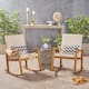Option Teak Finish + Cream Cushion