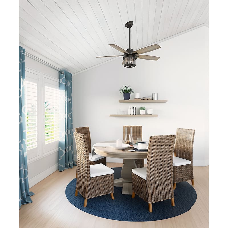 Hunter 52" Coral Bay Outdoor Ceiling Fan with Light