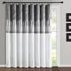 preview thumbnail 103 of 105, Silver Orchid Page Two-tone Faux Silk Single Curtain Panel 84" x 100" - Gray/White
