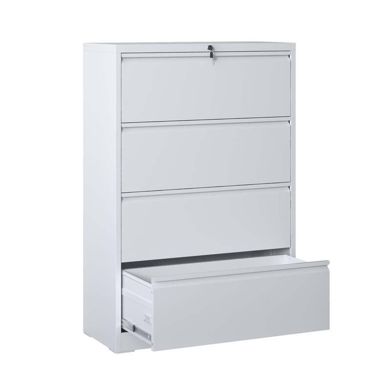 4 Drawer Metal Filing Cabinet with Lock, Legal/Letter/A4/F4 Size