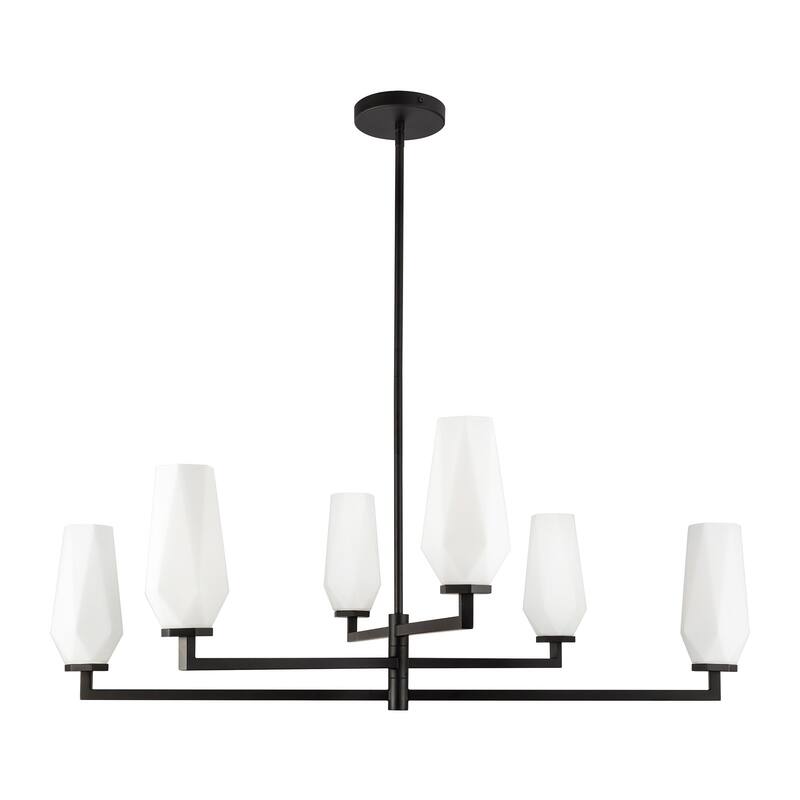 Alora Lighting CH424135 Krysta 6 Light 35" Wide Chandelier