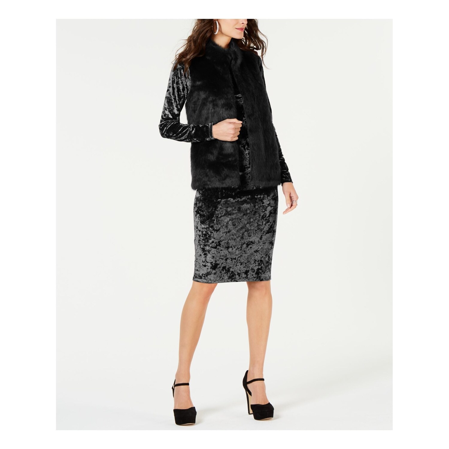 michael kors black long sleeve dress