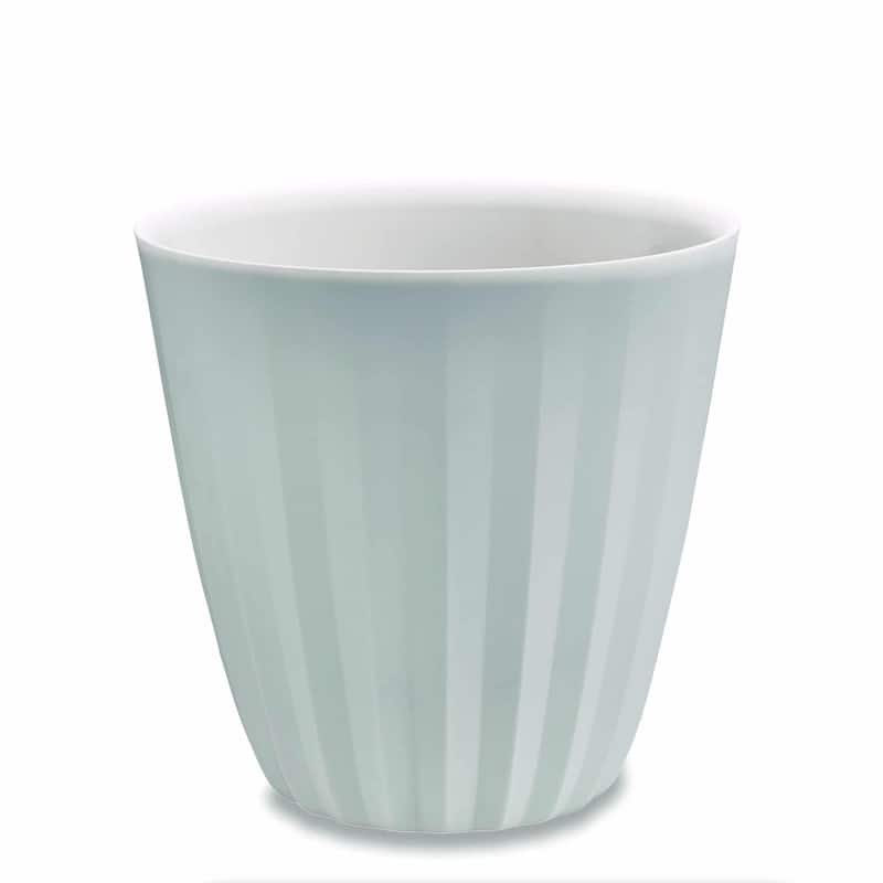 Pleat Modern Pleated Indoor and Outdoor Planter - 23 in - Alpine White