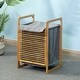 preview thumbnail 4 of 5, Bathroom Laundry Basket Bamboo Storage Basket - 15.74 x 13.78 x 23.82 inches