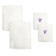 preview thumbnail 6 of 27, Sweet Kids 2-piece White Turkish Cotton Bath and Hand Towel Set with Lavender Purple Monogrammed Initial white/purple c
