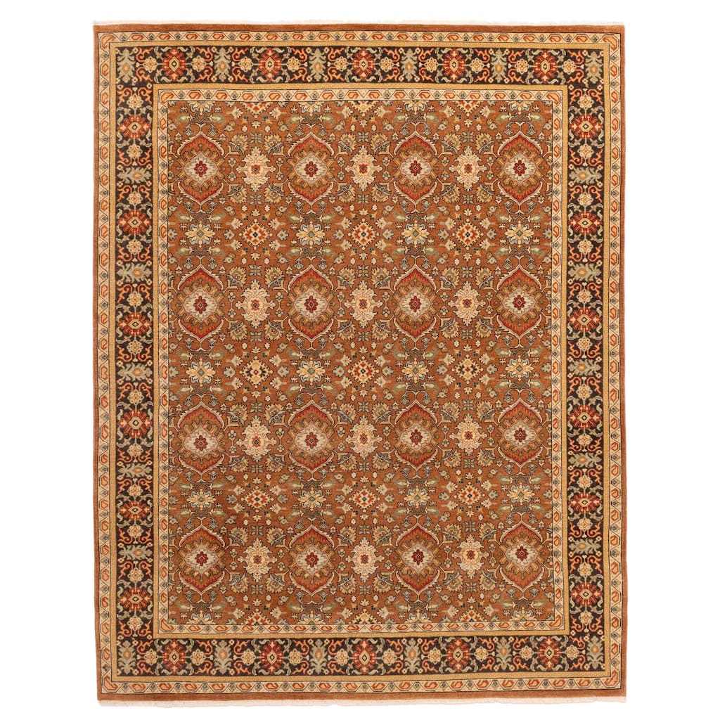 ECARPETGALLERY Hand-knotted Jamshidpour Copper Wool Rug - 8'0 x 10'3