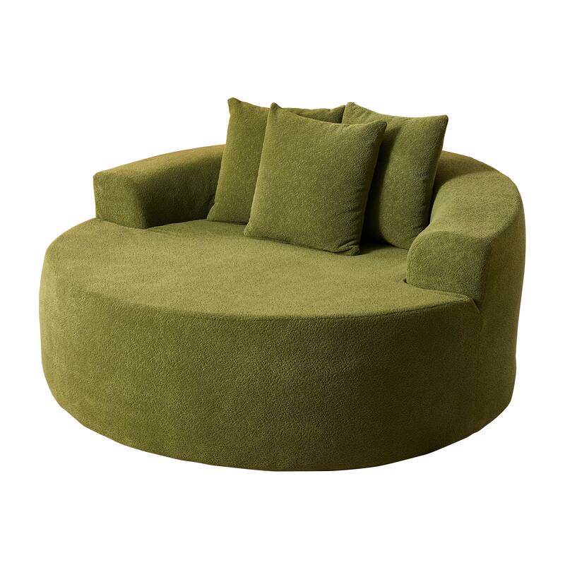 HOOOWOOO Modern Corduroy Fabric Floor Sofa