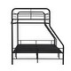 preview thumbnail 3 of 5, Full Over Twin Metal Bunk Bed with Sturdy Guardrails, Supported by Iron Frames