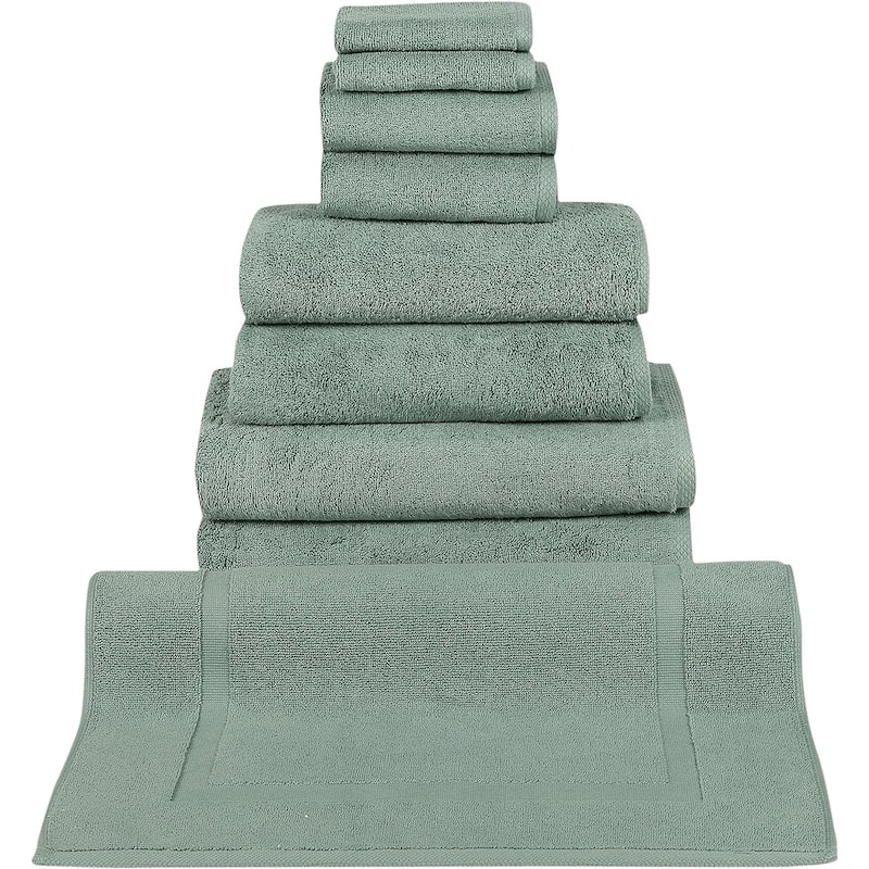 CTT %100 Turkish Cotton Towel Set 8 or 9 Pcs Quick Dry and Absorbent
