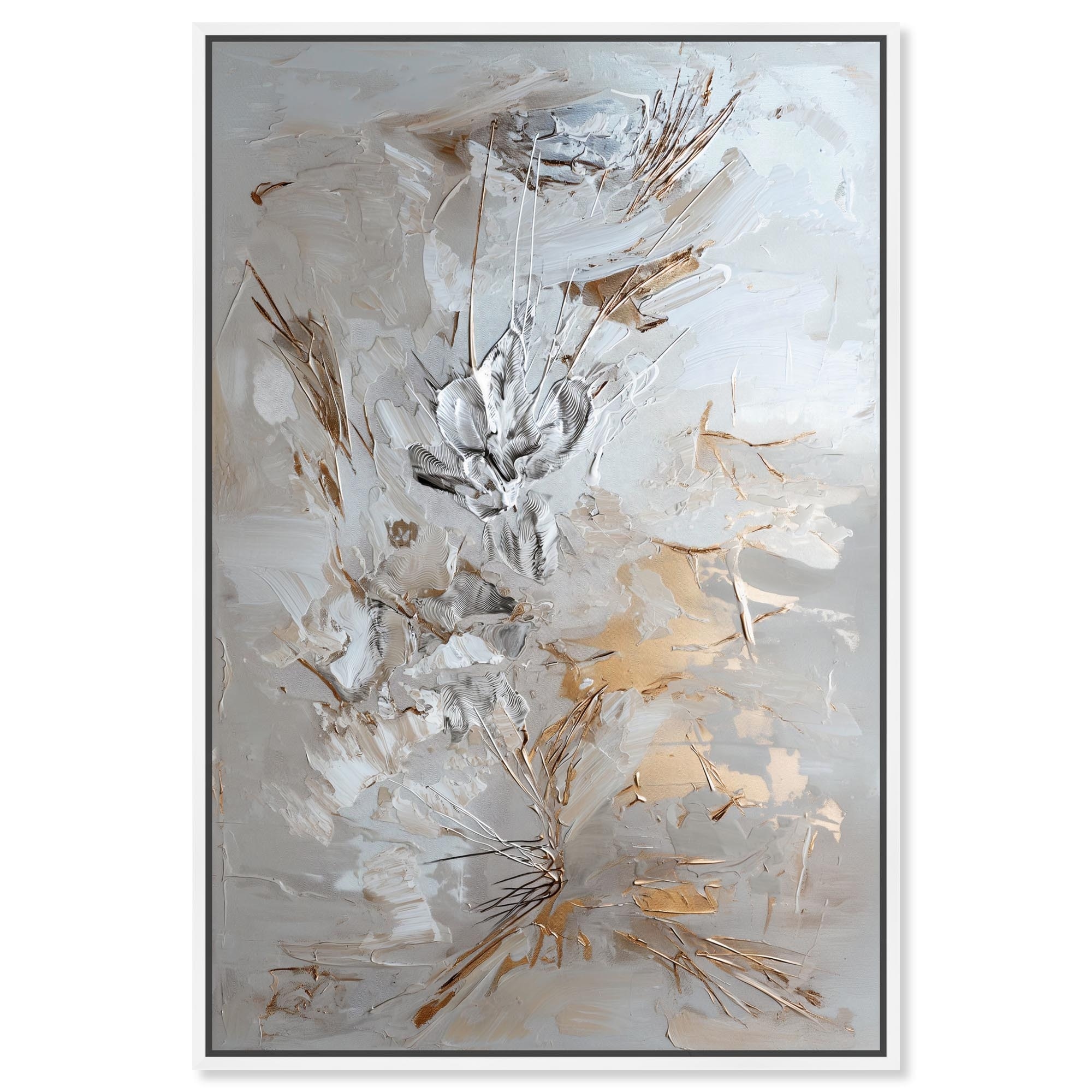 Golden Mirage Canvas Elegant Gold Abstract by Art Remedy