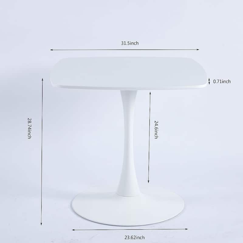 42.1"\31.49'' Mid-century Pedestal Leisure Coffee Table