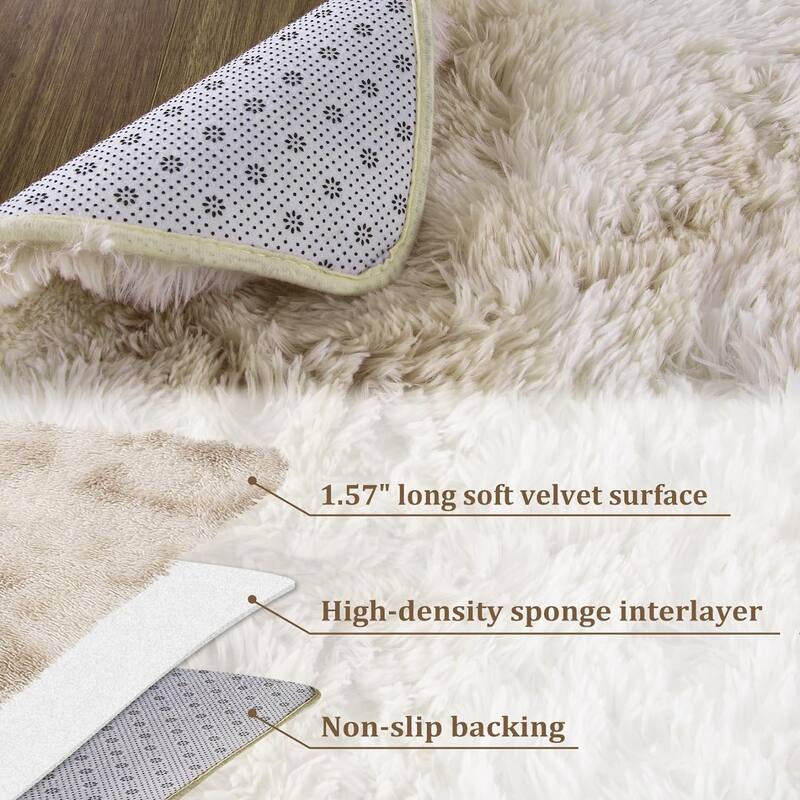 Garvee Shag Fluffy Area Rug Modern Indoor Plush Shaggy Carpet