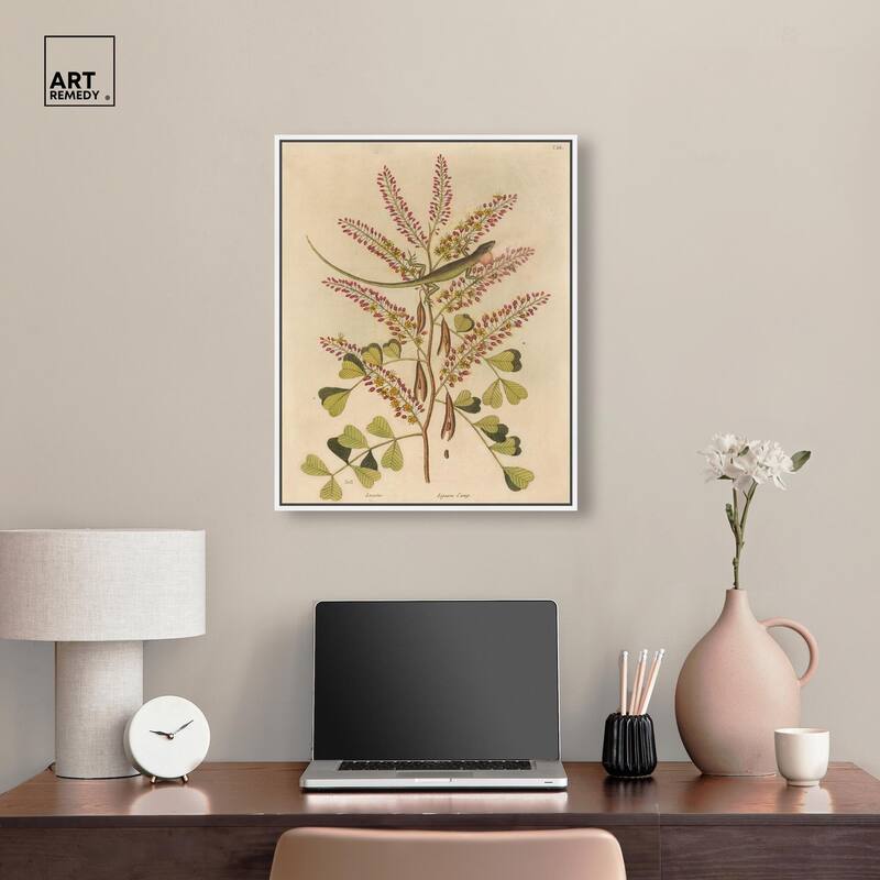 Green Lizard Canvas by Art Remedy
