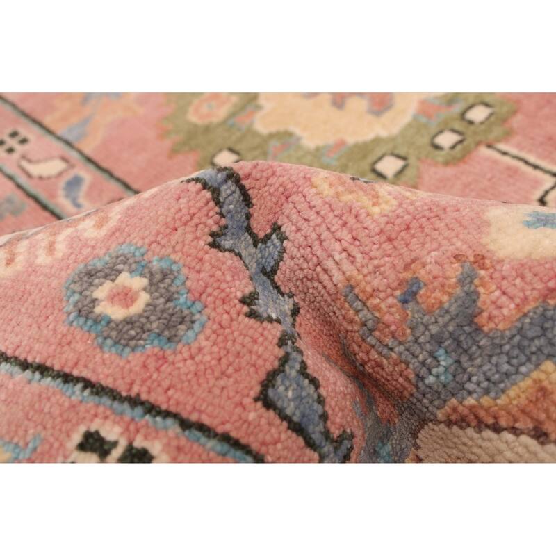 ECARPETGALLERY Hand-knotted Modern Oushak Violet Wool Rug - 7'10 x 10'0