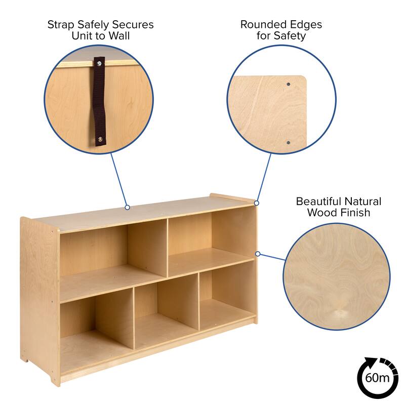 Wooden School Classroom Storage Cabinet/Cubby for Commercial or Home Use