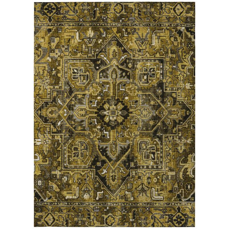 Alne Oriental Weather Resistant Classic Elegance Outdoor Rug