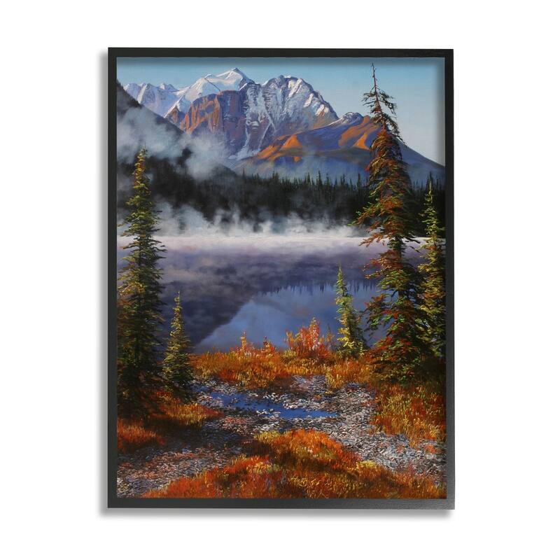 Stupell Autumn Mountain Scenery Framed Giclee Art Design by © Andrew ...